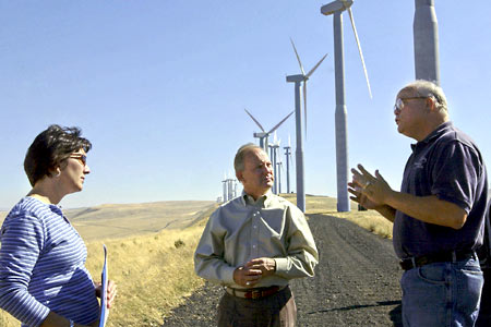 Mike Hewitt spending time at the wind project in Walla Walla County
